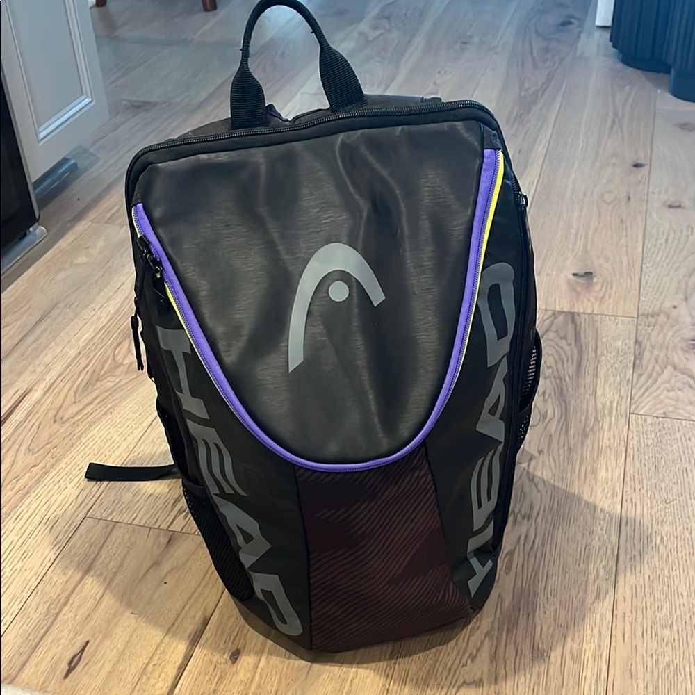HEAD Black and Purple Backpack